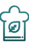 Restaurant branding and identity icon.
