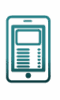 Print and digital menu solutions icon.